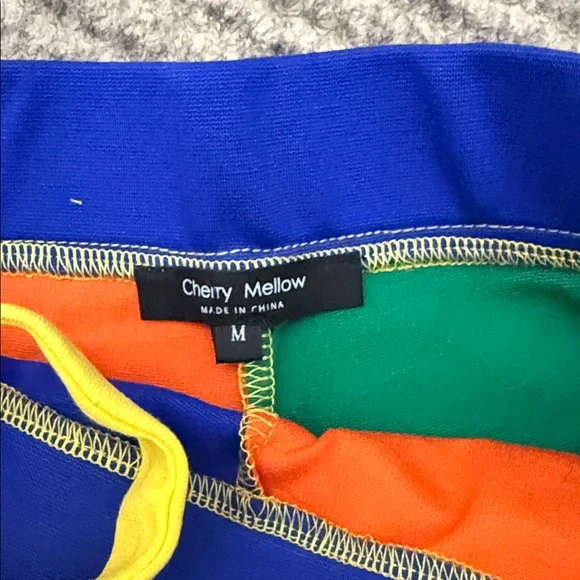 Cherry Melon Women's High Waist Color Block Shorts - Picture 6 of 6